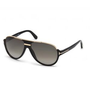 TOM FORD Dimitry Black Aviator Sunglasses